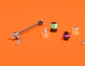 The adapters for thru axles included in the scope of delivery.
