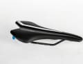 Pro Falcon 132 mm
	After a longer ride, slight pressure points are noticeable in the centre of the canal edges in the pubic area; the flat saddle shape gives the pelvis a little less support and the cover is also a little slippery; the adjustment range of the frame is sufficiently large so that the saddle can be moved far back and forward Price 95 Euro