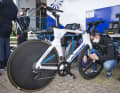 Scheibe hinten, Aero-Laufrad vorne beim Lapierre Aerostorm