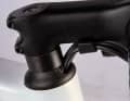 The cables are routed under the stem into the head tube