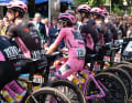 Team Visma with saddles from Prologo