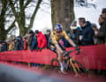 Wout van Aert at the UCI Cyclocross World Cup in Hulst