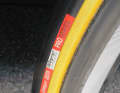 25-Millimeter Vittoria-Reifen sind Lars Boom's Wahl auf den reinen Asphalt-Etappen.