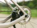 Thanks to quick-release thru axles, no tools are required to remove the wheel.