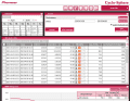 Page d'accueil avec aperçu des trajets téléchargés. Le tableau est librement configurable