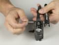 3. drive out the retaining bolt with a suitable mandrel and, if necessary, with light hammer blows. Remove the brake lever and the retaining bolt.