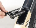 The storage compartment is perfect for a puncture repair kit.