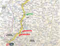 The 13th stage of the Tour de France 2024 on the map