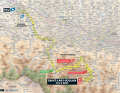 The 14th stage of the Tour de France 2024 on the map