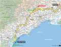 The 16th stage of the Tour de France 2024 on the map