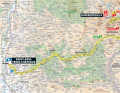 The 17th stage of the Tour de France 2024 on the map