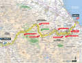 Die 1. Etappe der Tour de France 2024 auf der Karte
