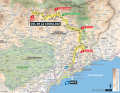 The 20th stage of the Tour de France 2024 on the map