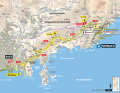 La 21e étape du Tour de France 2024 sur la carte