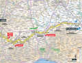 Die 3. Etappe der Tour de France 2024 auf der Karte