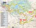 The 9th stage of the Tour de France 2024 on the map
