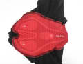 The Castelli pad drops sharply towards the outside and offers little usable width