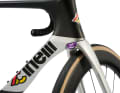 In our experience, the filigree front end with a smooth transition between the head tube and down tube should have a greater effect on aero performance.