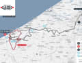 The Bruges-De Panne 2025 men's race on the map