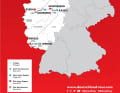 Overview of the course of the Deutschland Tour 2023