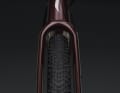 Tyres up to 50 millimetres wide fit through the fork and frame