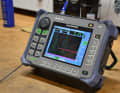 Some of the carbon frames are checked for damage using ultrasound.