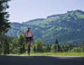 Road through the Starzlachtal valley (also Rohrmooser Tal or Rohrmoostal) in the Allgäu Alps west of Oberstdorf. The section from Tiefenbach to Rohrmoos is subject to a toll and the road from Rohrmoos to the border is closed to public traffic.