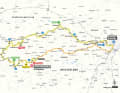 The map for stage 2 of the Deutschland Tour 2023