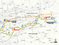 The map for stage 3 of the Deutschland Tour 2023