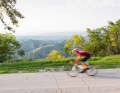 Abruzzo is often harsh and forbidding - which makes it all the more fascinating. Here is the descent
	from the log cabin.