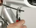 4. cut the brake cable to the required length using a special cable cutter or a very sharp side cutter. Blunt tools crush the cable and require extensive reworking.