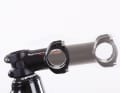 Instead of pushing the saddle far back, a longer stem often helps to make the position more comfortable. Stems are available from around 60 to 140 mm in length.