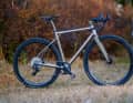 The Equilibrium Brutalist gravel bike stands out with its bespoke titanium frame.