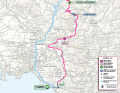 The route of the 10th stage of the Giro d'Italia 2024