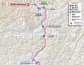 The route of the 15th stage of the Giro d'Italia 2024