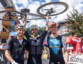 Daniel Federspiel (AUT, 2. Platz), Sieger Jack Burke (CAN), Miguel Brugger (AUT, 3. Platz)