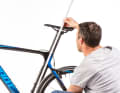 3. to determine the seat height, measure the distance between the top edge of the saddle centre and the bottom bracket centre.