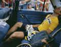 Defeated: "I knew nothing more." After his defeat, Laurent Fignon seeks a moment of peace and quiet in the team car to regain clarity of thought.