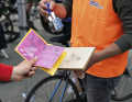 Stamping is still done in the traditional way at the checkpoints