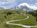 Great cycling cinema: the Dolomites form the spectacular backdrop for the Transalp on stage 3