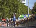 Completed: Mads Pedersen wins the final stage to Saarbrücken and is celebrated as the overall winner in the blue jersey.