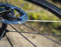 Wheels with carbon spokes reduce the overall weight