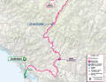 The 11th stage on the map