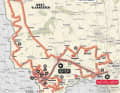Map and highlights of the men's race