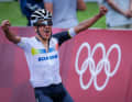 Richard Carapaz in the men's road race