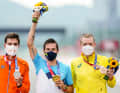 Les quatre champions olympiques des disciplines de cyclisme sur route à Tokyo : Primoz Roglic dans le contre-la-montre hommes