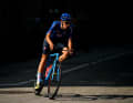 Direction les feux de la rampe : Pelllizzari aux championnats d'Europe sur route 2021 à Trento's Road Race a 105.6 Km race from Trento to Trento-Piazza Duomo / @UEC_cycling / on September 10, 2021 in Trento, Italy. (Photo by Justin Setterfield/Getty Images)