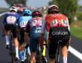Après le départ, une échappée de quatre coureurs se détache : Senne Leysen (Alpecin-Deceuninck), Diego Pablo Sevilla (Eolo-Kometa), Thomas Champion (Cofidis) et Charlie Quartermann (Team Corratec - Selle Italia).