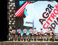 The jerseys of the 2023 Tour de France teams:  AG2R-Citroën Team