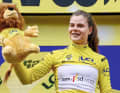 Die Belgierin Lotte Kopecky verteidigt das Gelbe Trikot fast die ganze ­Woche – außer am ­vorletzten Tag